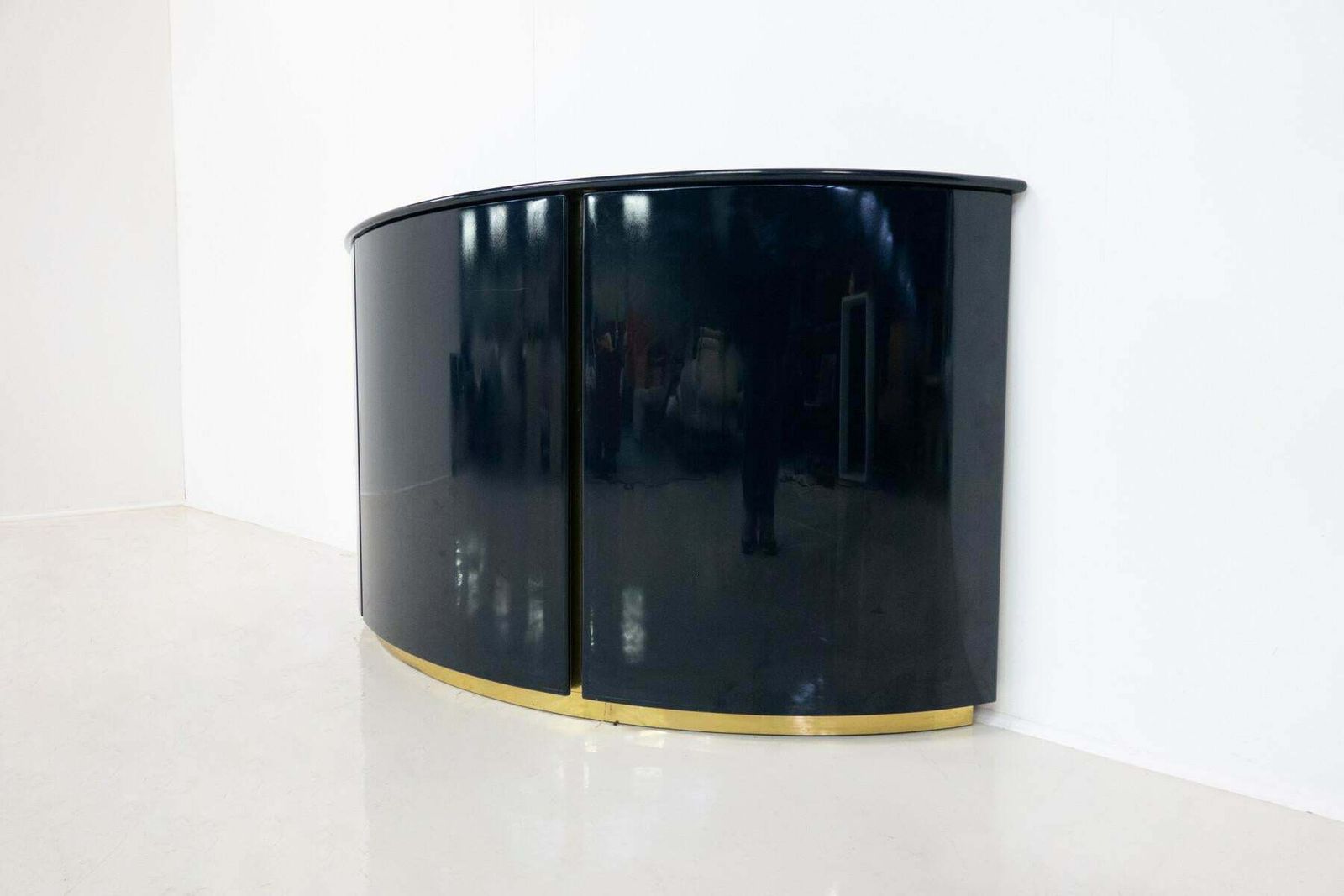 Mid Century Modern Blue Sideboard By Luigi Caccia Dominioni For Azucena, 1970s photo furniture