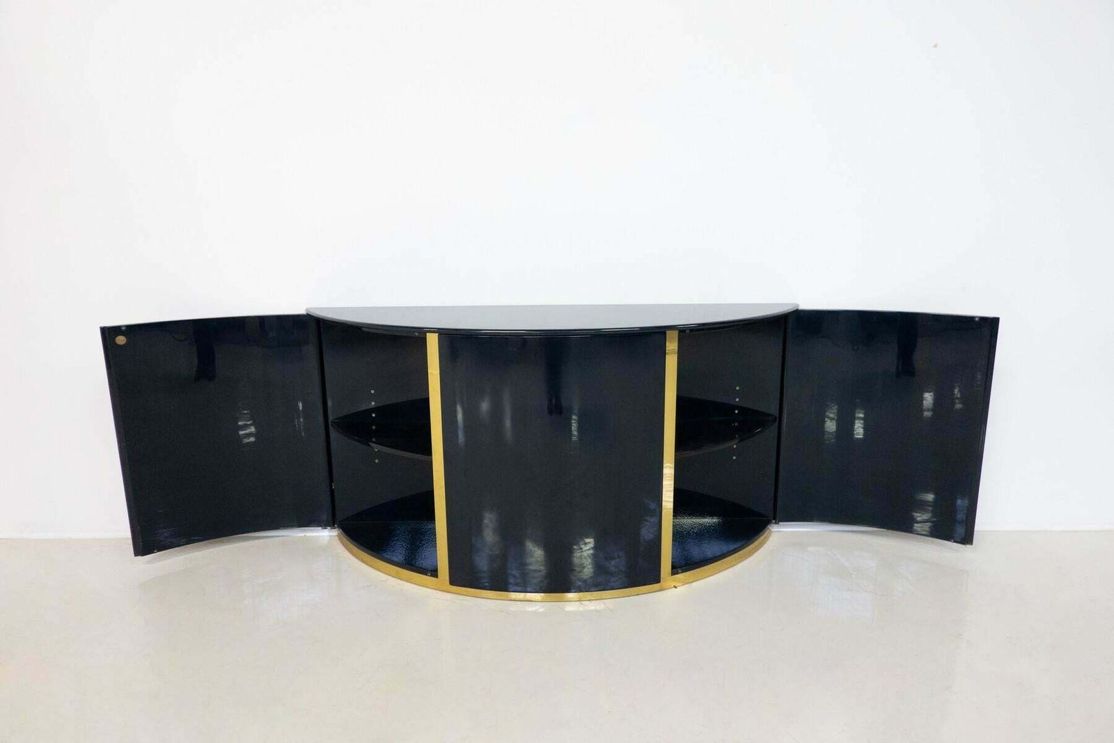 photo for sale Mid Century Modern Blue Sideboard By Luigi Caccia Dominioni For Azucena, 1970s
