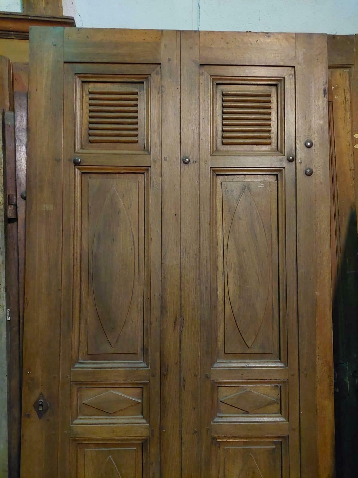 Single Leaf Entrance Door Carved In Walnut, Italy photo 3512.0