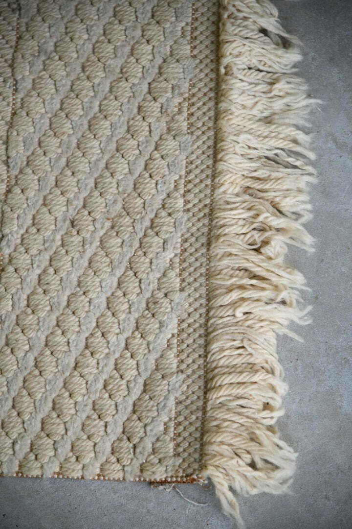 photo for sale Felpa Pura Vintage Cream Wool Runner Rug