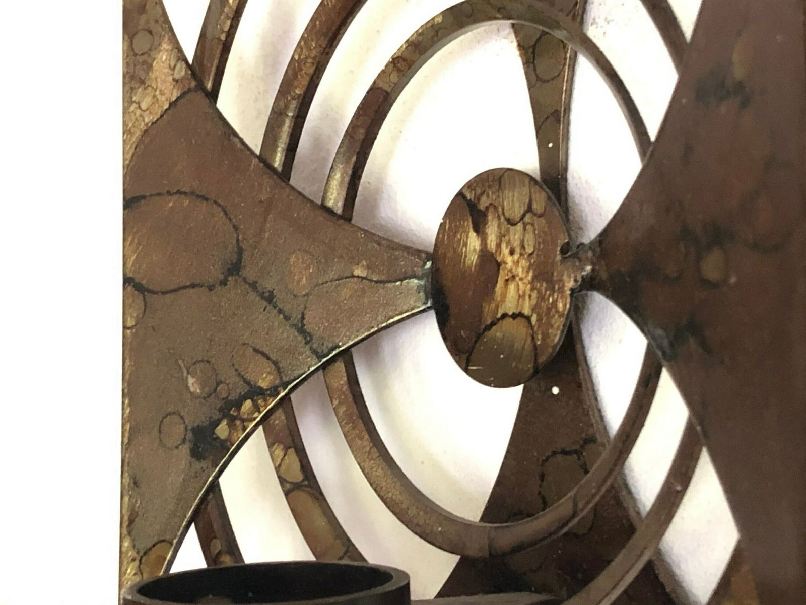 Scandinavian Brutalist Wall Art Sculpture In Welded And Patinated Metal photo for sale