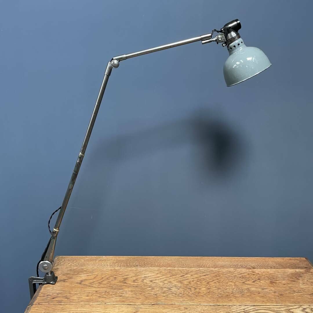 597.0 Grote Gepolijste Rademacher Klemmlamp photo