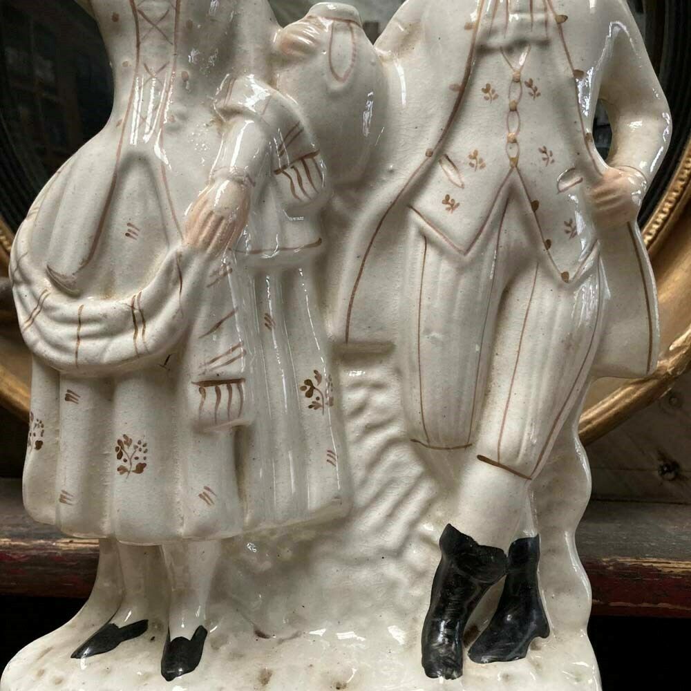 Staffordshire Pottery Group   'Rural Couple' photo vinterior