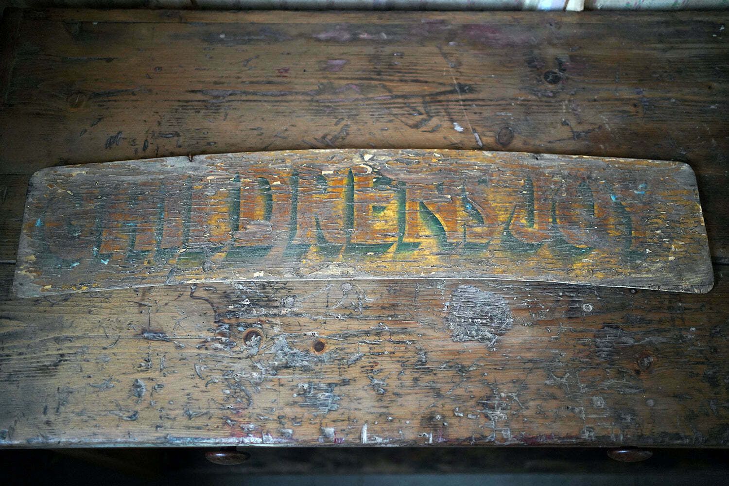 An Early 20thc Hand Painted Fairground Sign; Children’s Joy; C.1910 photo 345.0