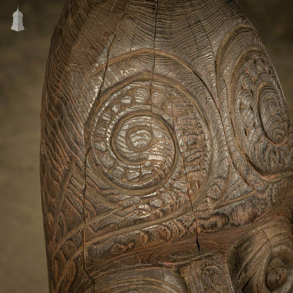 Maori Tribal Sculpture, Early 1800s Carved Hardwood Figure Or Totem photo buy
