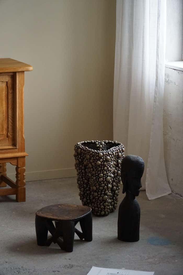 Decorative African Wooden Sculpture, Mid Century, Handcrafted In The 1940 50s photo 384.0