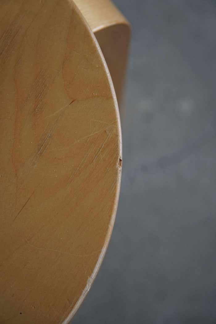 photo vintage Alvar Aalto, A Pair Of Vintage Stools In Birch, Model "60", Made At Artek, 1970s