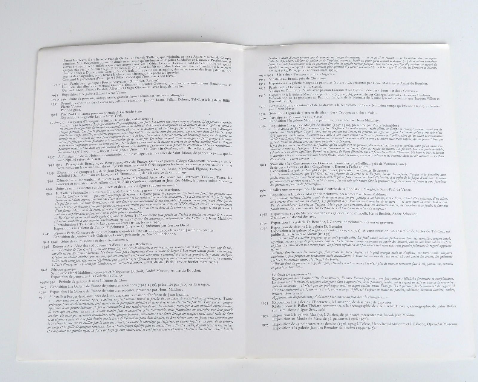 Original Poster : Pierre Tal Coat Exhibition At Le Grand Palais Paris, 1976 / Print, Beige, Abstract Painting, Art photo vintage