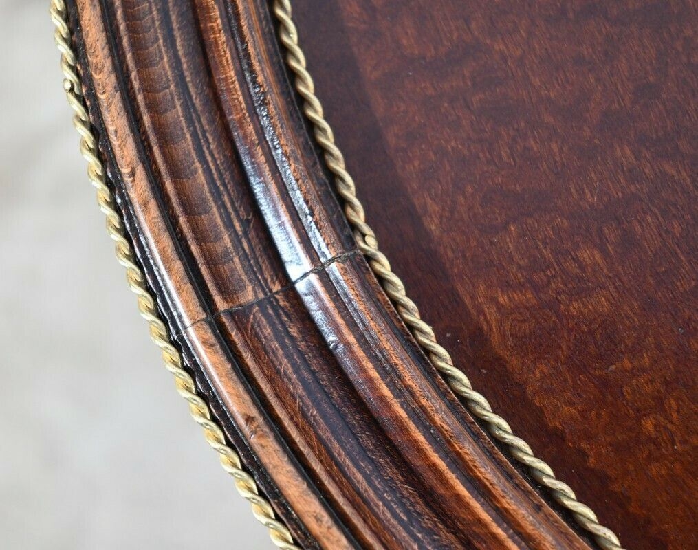 Precious Wood Pedestal Table, Restoration Style, Napoleon III Period – Mid 19th Century photo buy