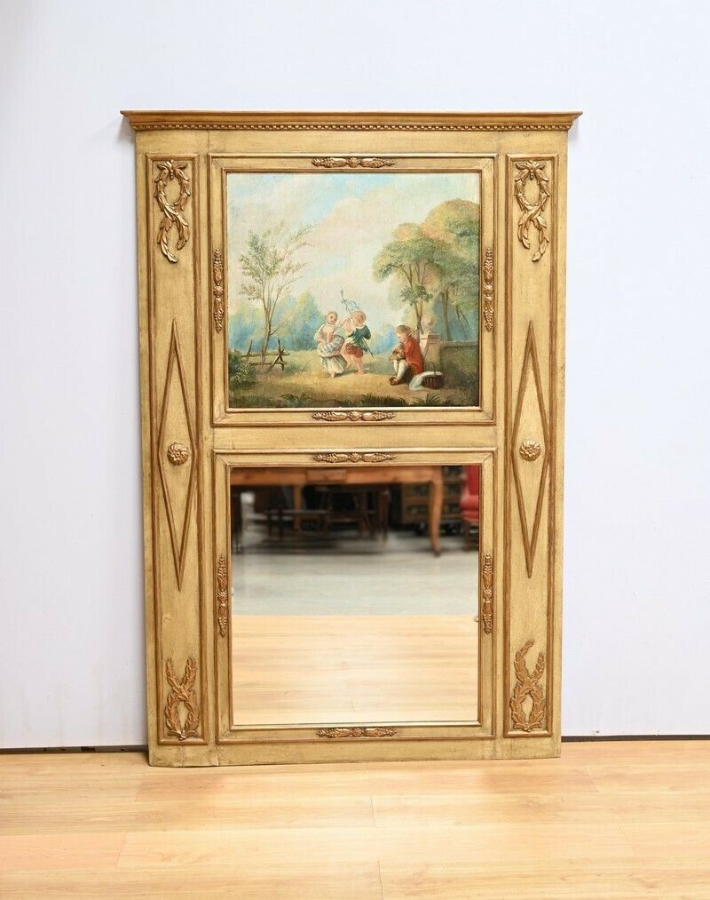 Important Trumeau In Golden Wood, Louis XVI Period – Late 18th Century