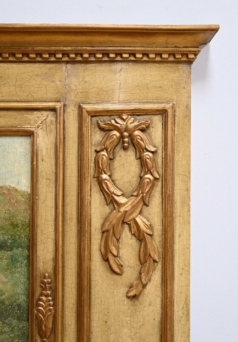 photo vinterior Important Trumeau In Golden Wood, Louis XVI Period – Late 18th Century
