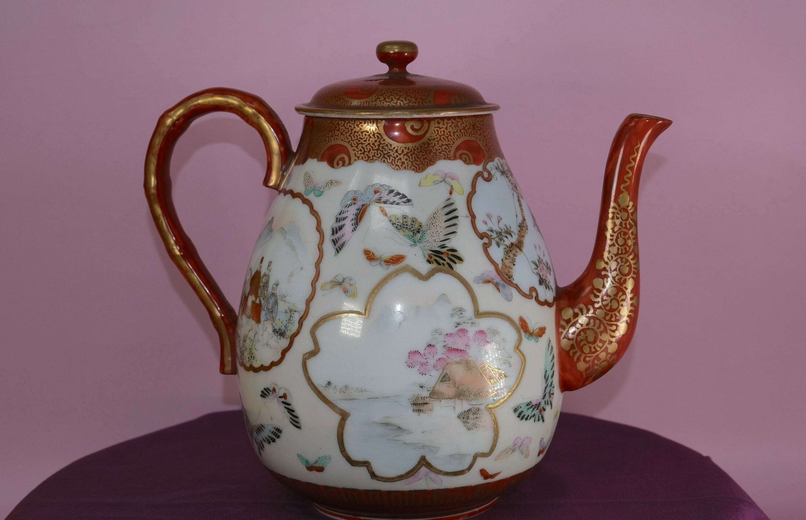 photo for sale Japanese Kutani Teapot
