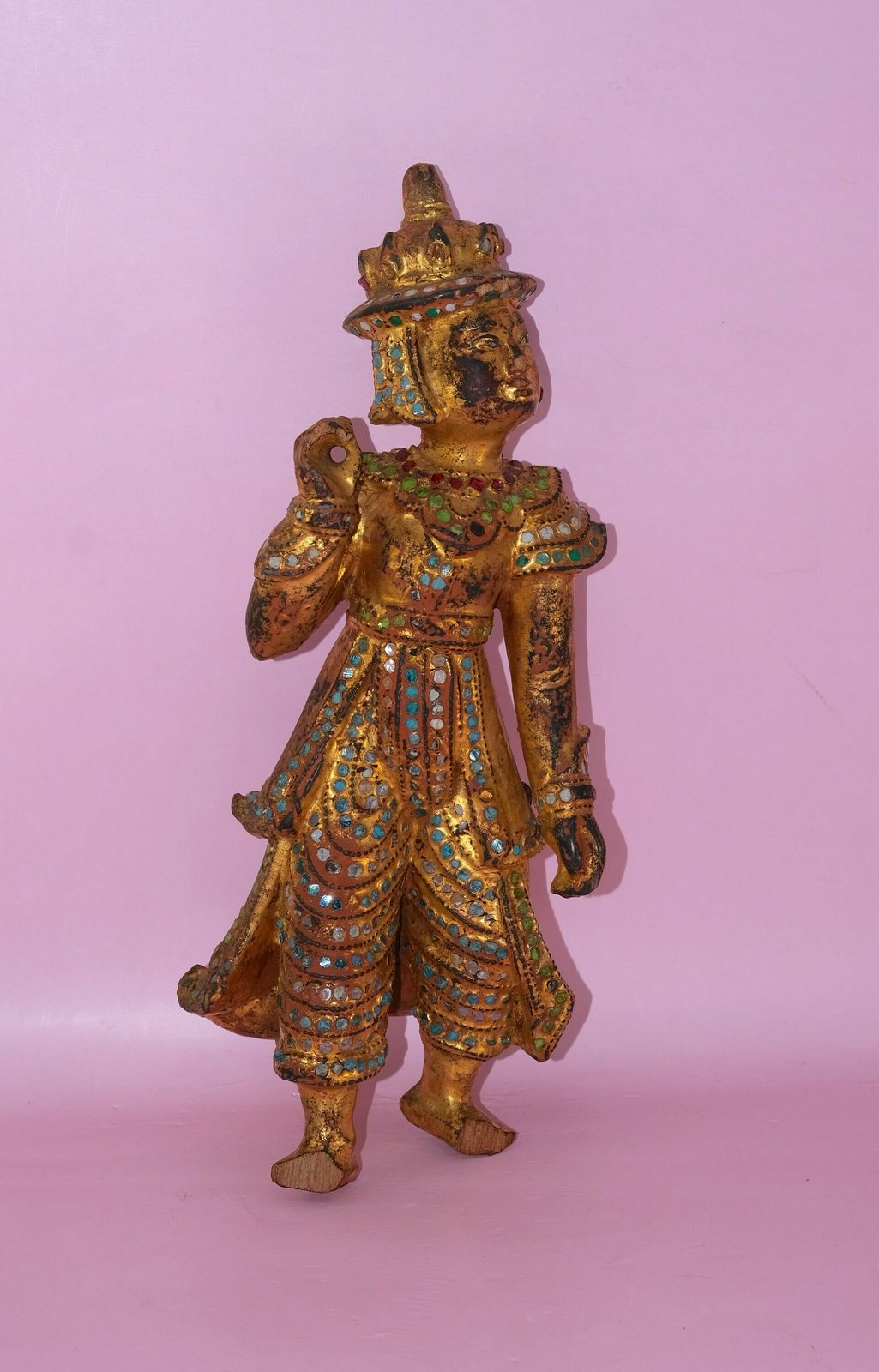 photo for sale Burmese Art, Gilt Figure Burma, Nat