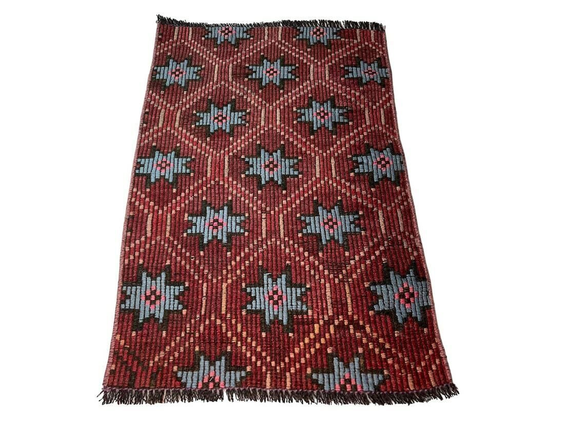 Turkish Mini Kilim Rug ,Vintage Anatolian Turkish Kelim 91 X 57 Cm photo Textiles