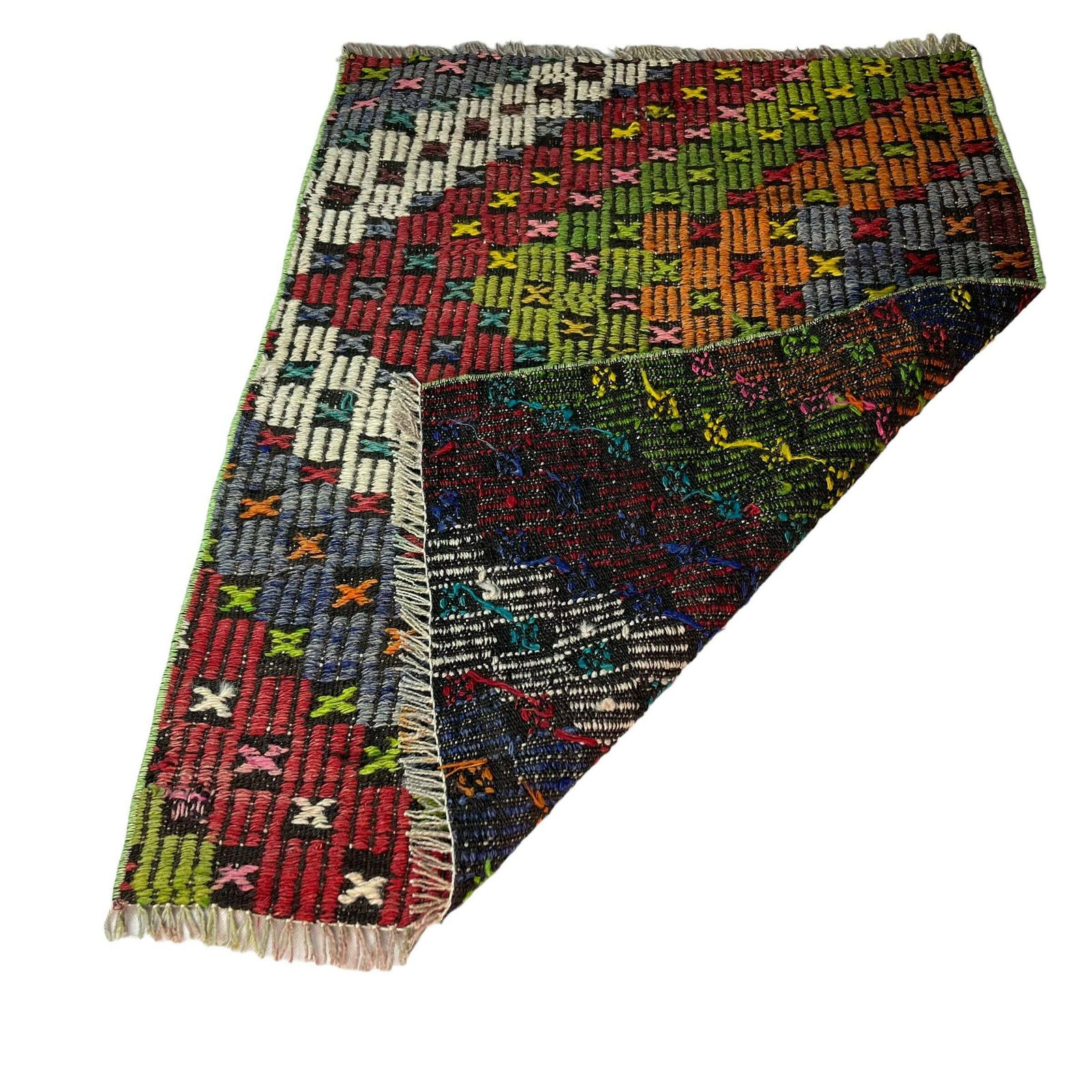 photo for sale Turkse Mini Kilim, Vintage Anatolische Turkse Kelim – 90 X 66 Cm