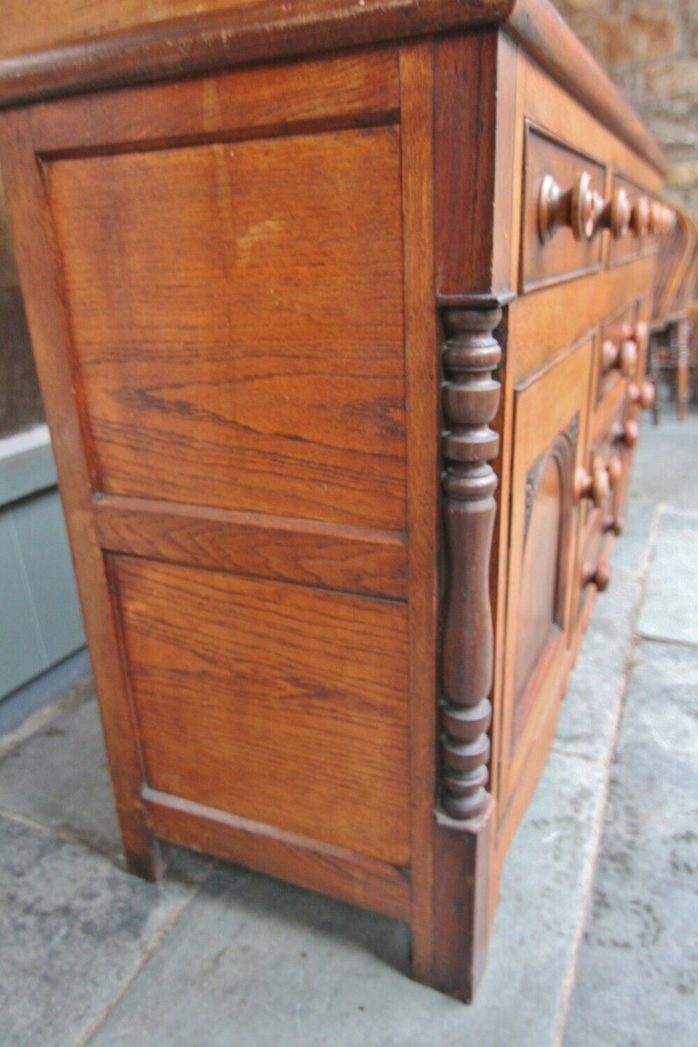Furniture 19th Century Welsh Talwrn Dresser photo