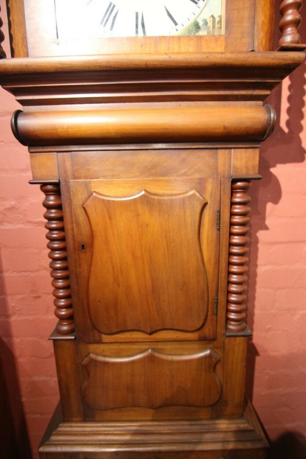 Large 19th Century Mahogany 8 Day Arch Dial Longcase Clock ' John Jones , Pwllheli' photo furniture