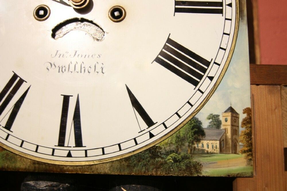 Home Decor Large 19th Century Mahogany 8 Day Arch Dial Longcase Clock ' John Jones , Pwllheli' photo