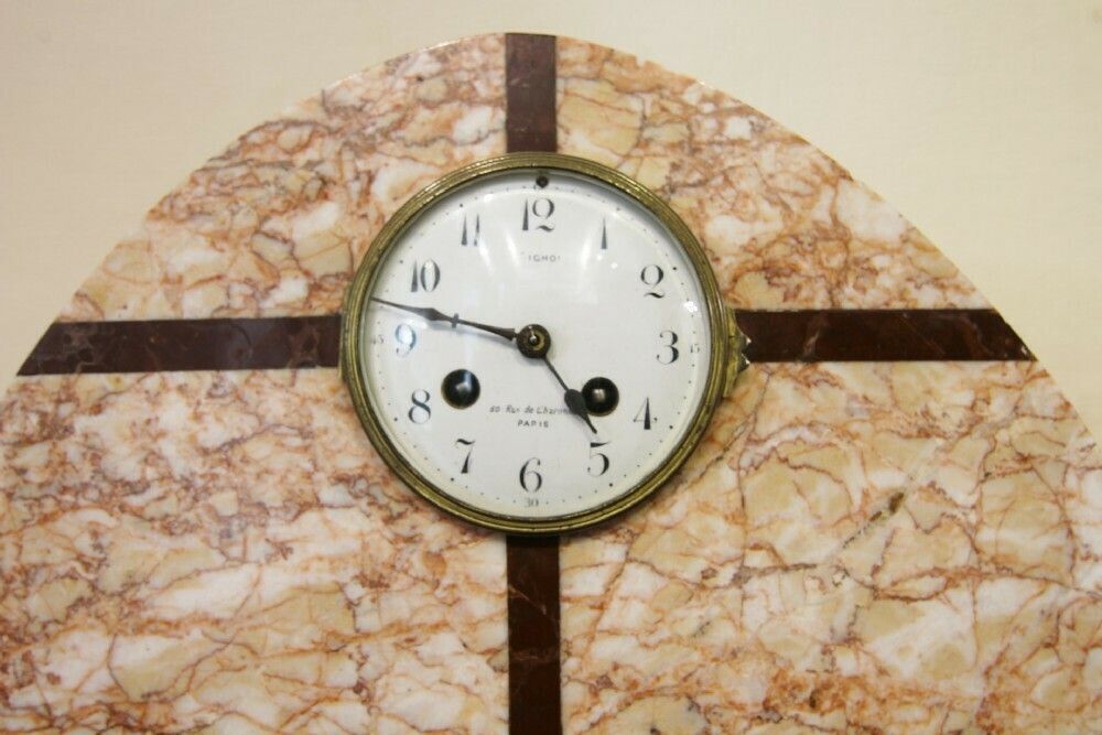 Good Quality Art Deco Clock Set photo for sale