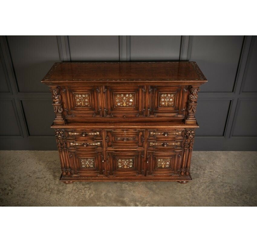 19th Century Walnut & Mother Of Pearl Inlaid Dresser photo vinterior