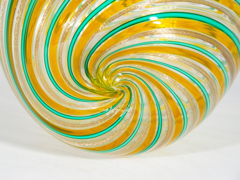 Vintage Multi Colored Murano Glass Vase By Fratelli Toso, 1970s photo 650.0