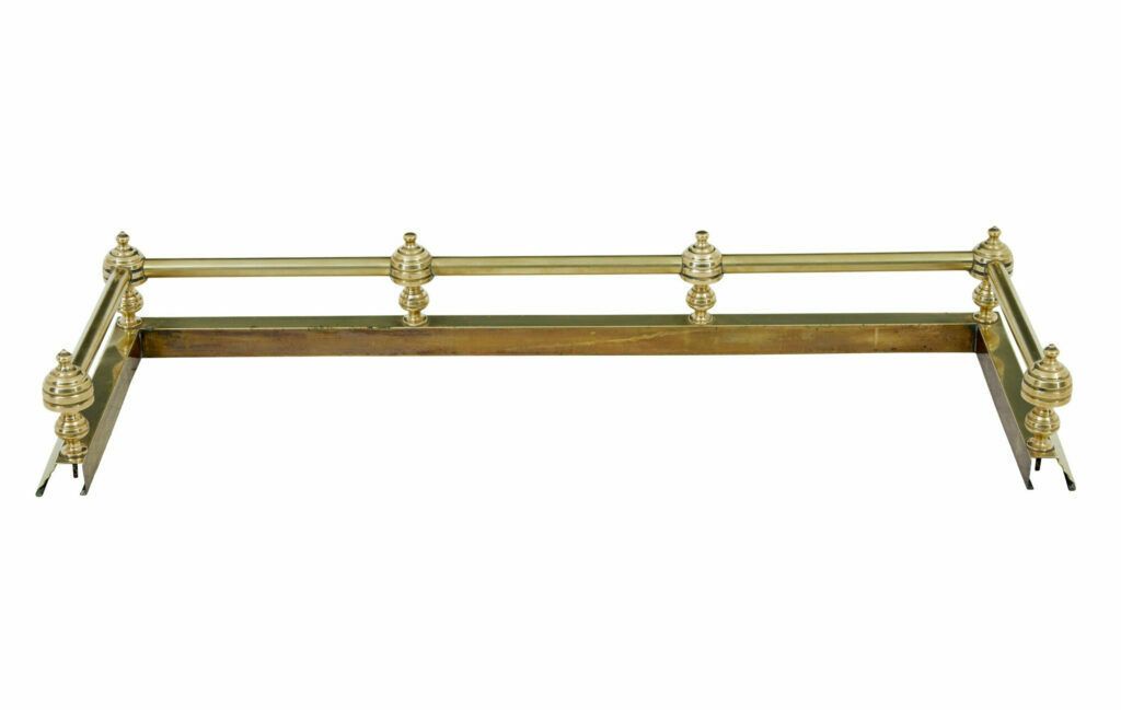 Early 20th Century Brass Fireside Fender photo for sale
