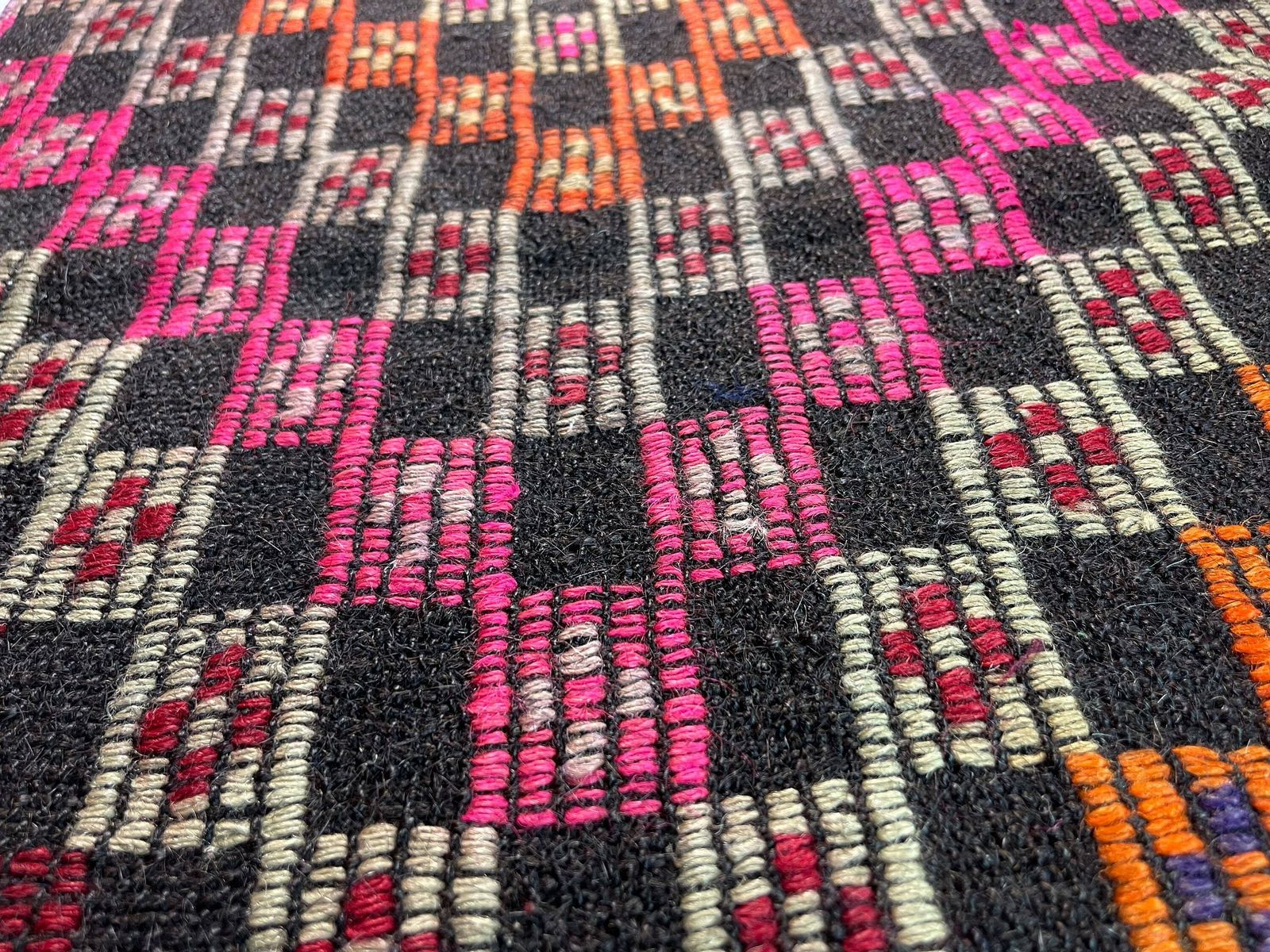Turkish Mini Kilim Rug ,Vintage Anatolian Turkish Kelim 86 X 58 Cm photo 225.0