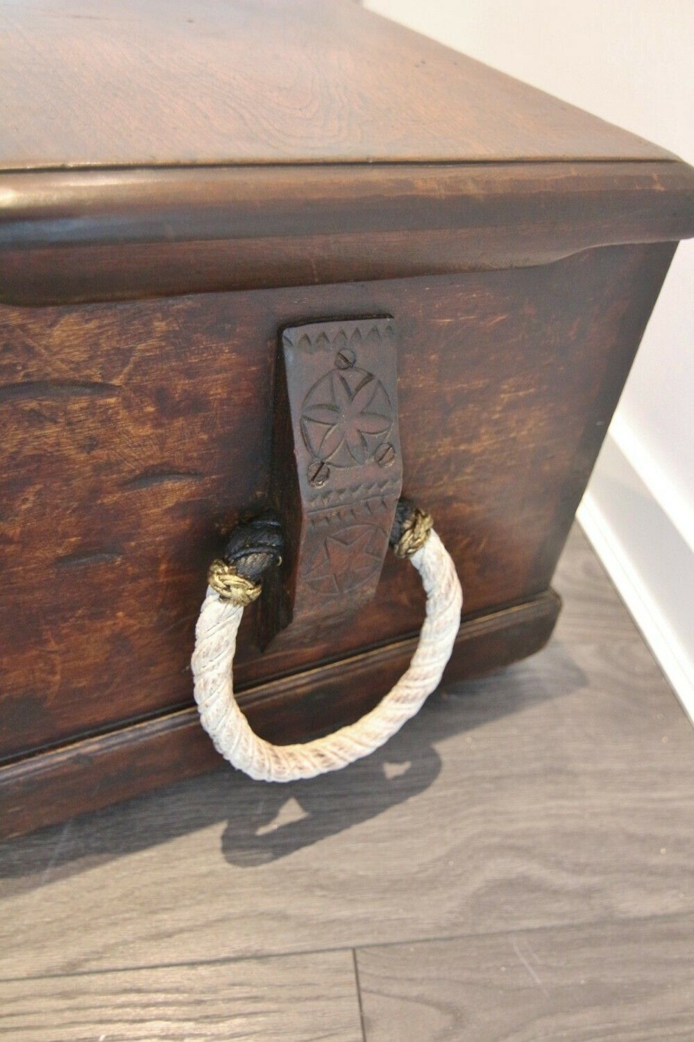 Superb Late Georgian Camphorwood Sloped Sailors Chest / Box photo furniture