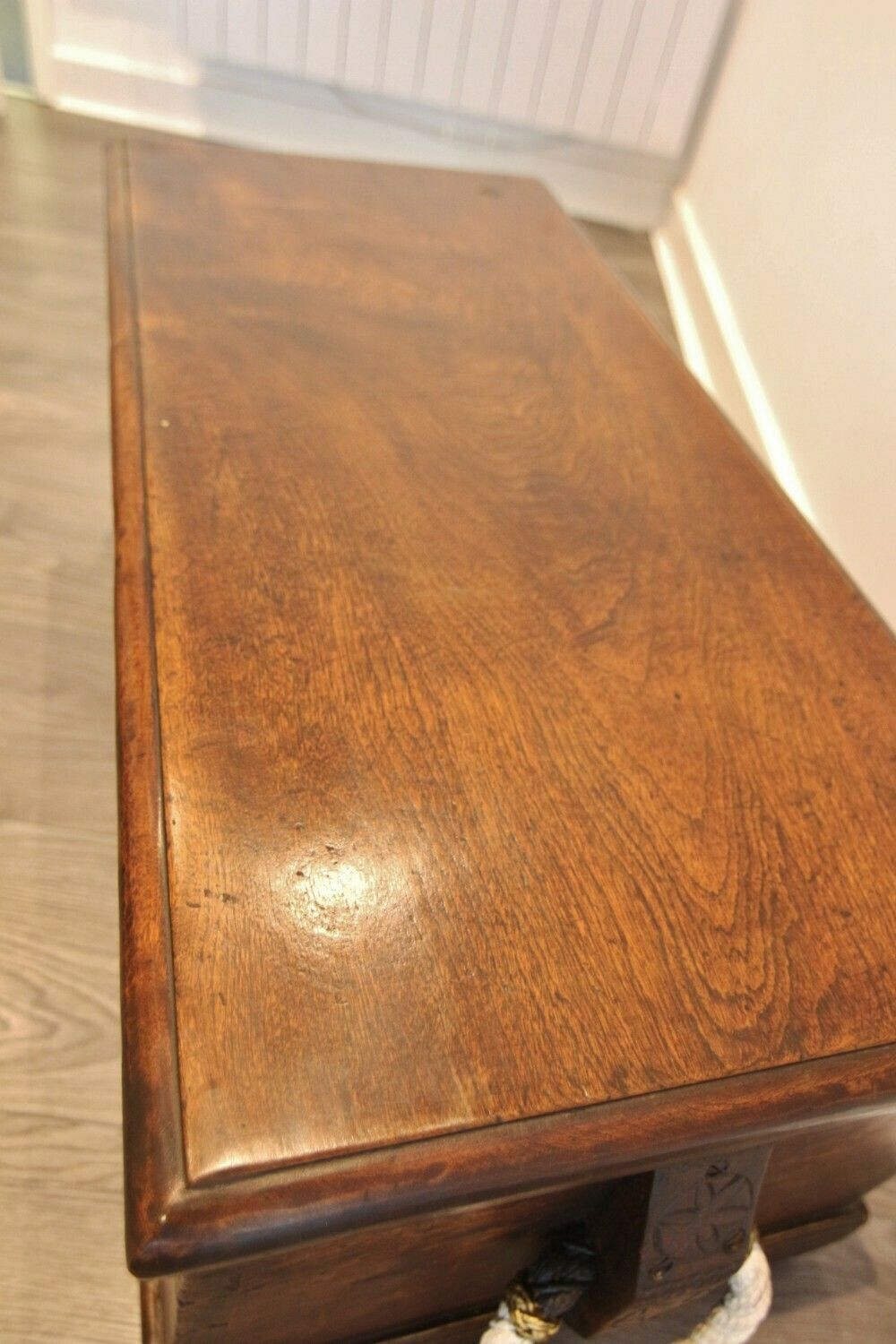 Superb Late Georgian Camphorwood Sloped Sailors Chest / Box photo Home Decor