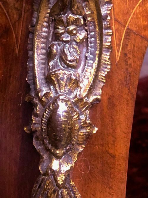 19th Century French Inlaid Ladies Desk photo vintage