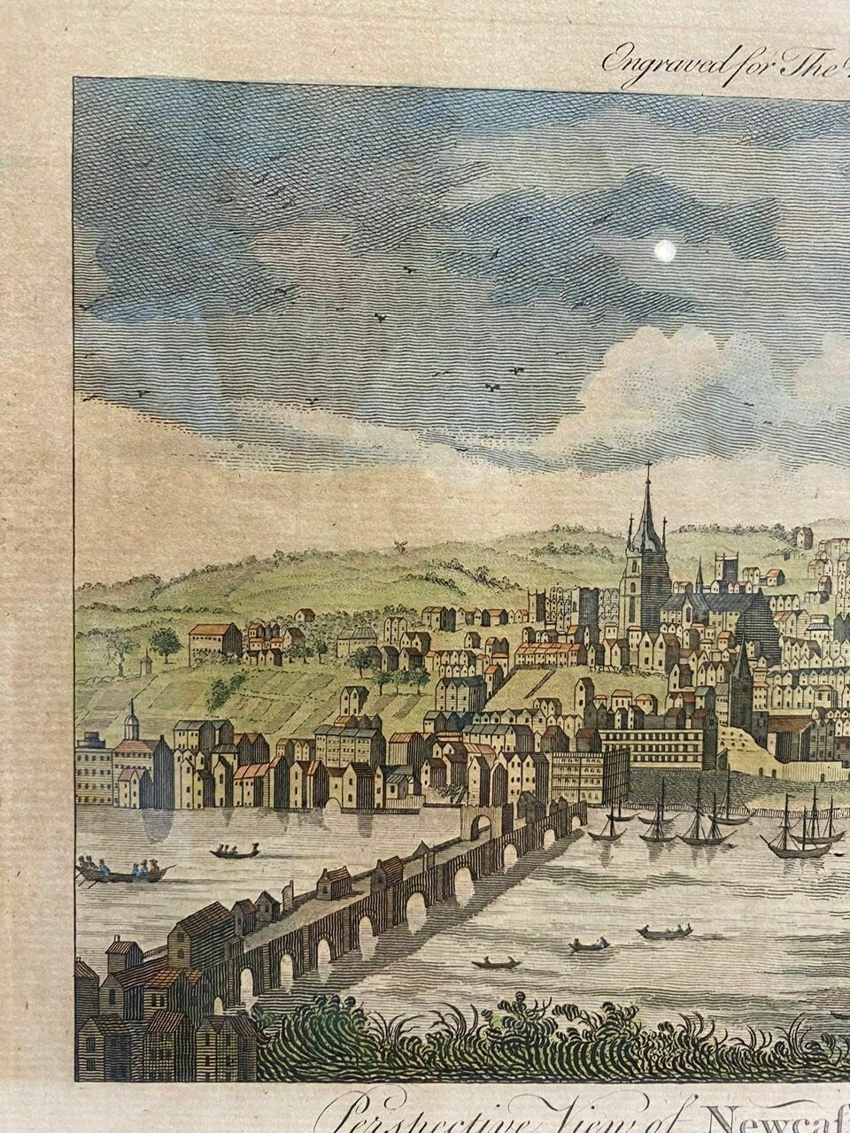 Ancienne Gravure, Vue Sur Le Port De Newcastle Au Début Du Xxe Siècle photo Art