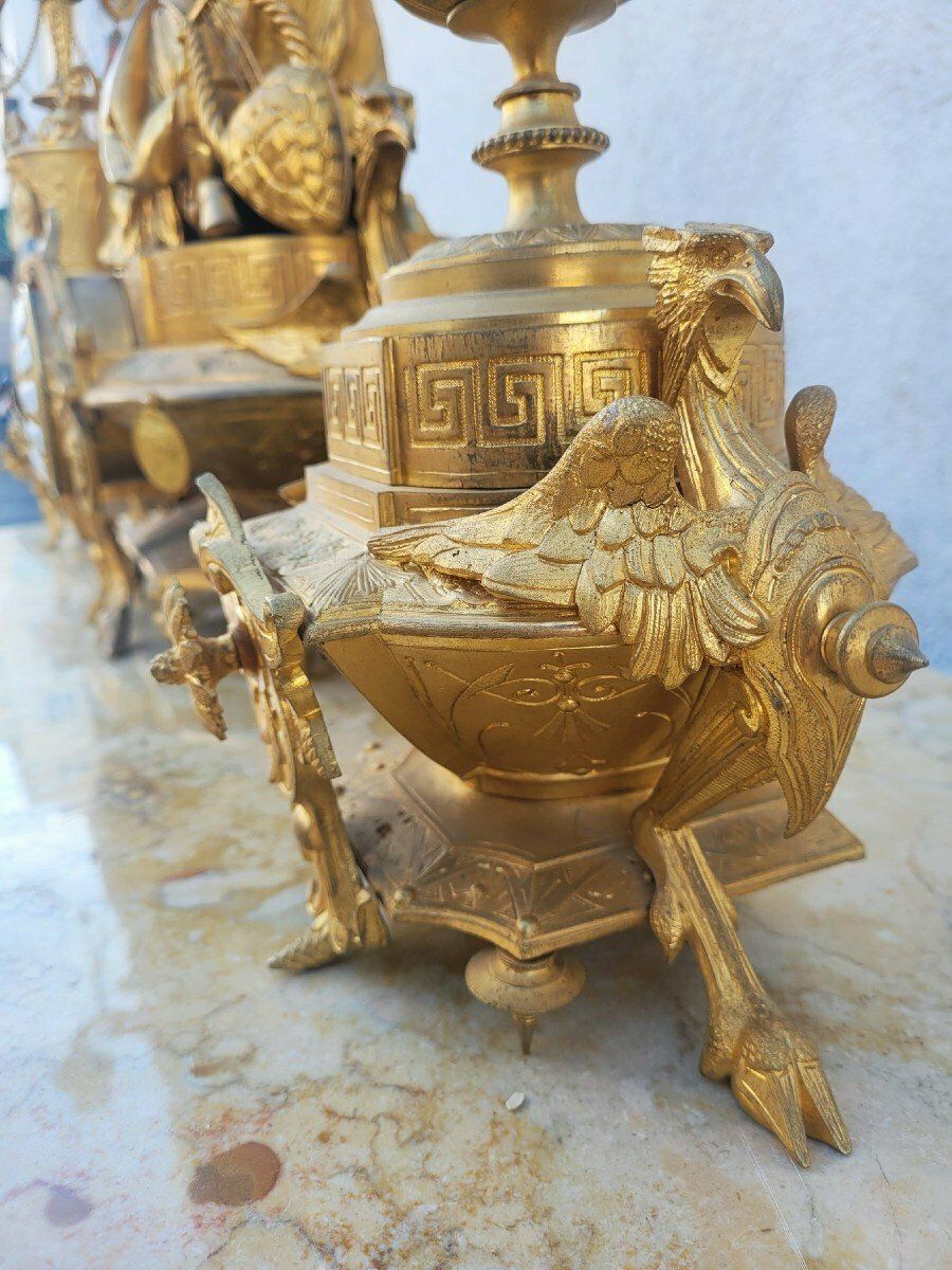 photo furniture Picard, Gilt Bronze Trim, Muse Of Music, 19th Century