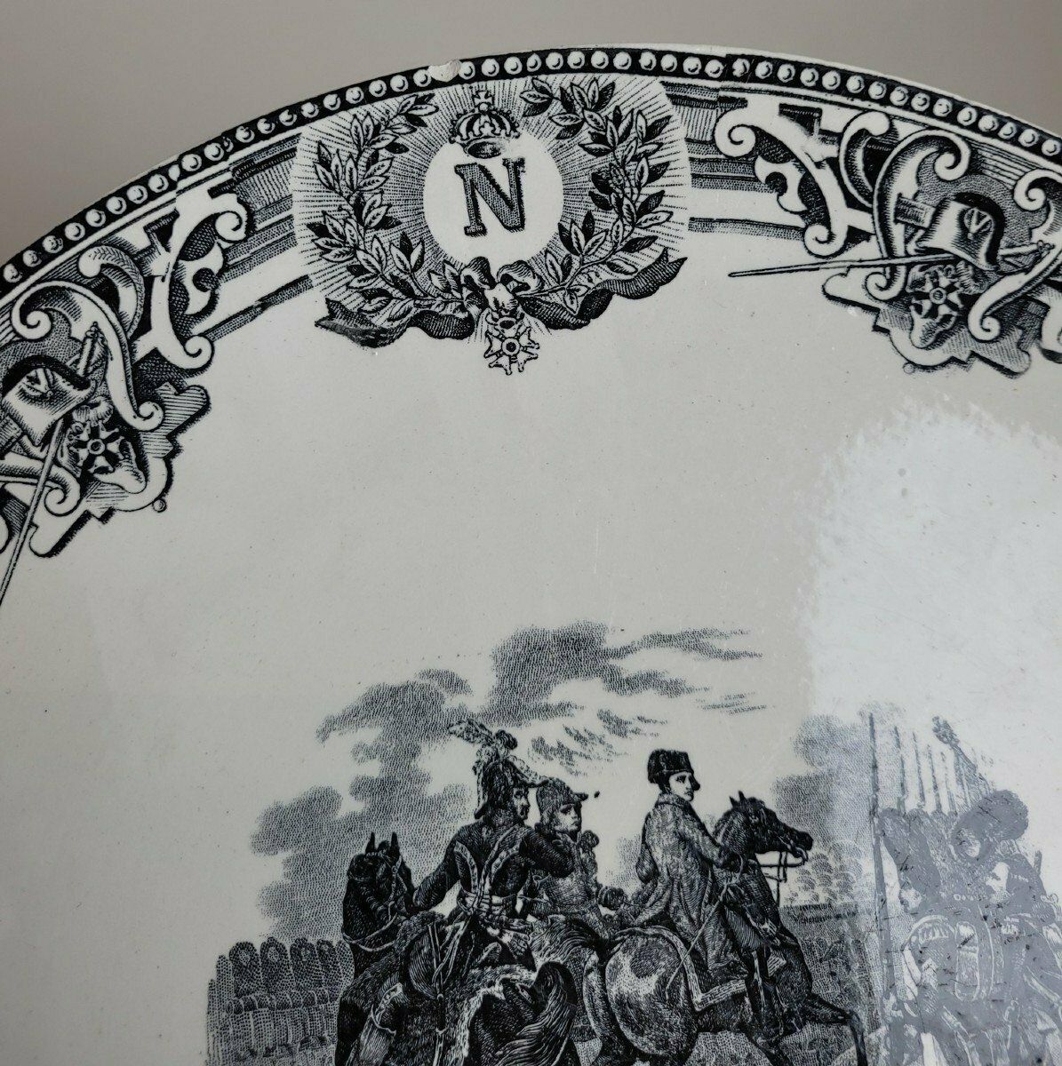 Boch La Louvière, Suite Of 18 Plates   Napoleonic Battles, Late 19th Century photo buy
