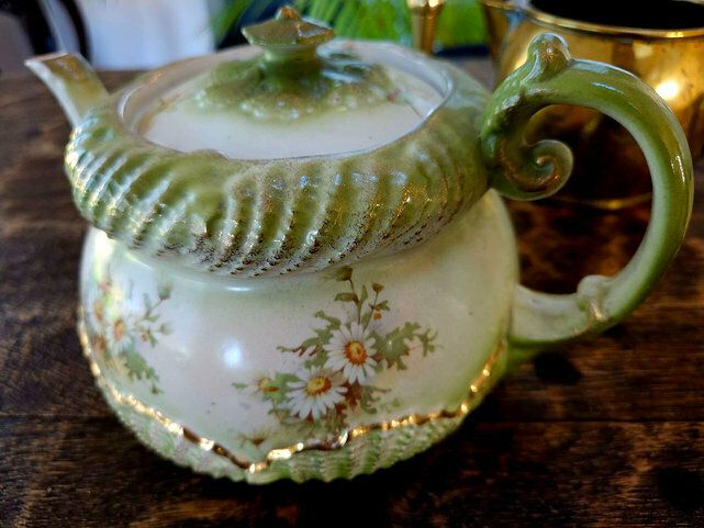 photo for sale Opulent, Large, Art Nouveau, Antique Teapot By Grimwade Bros Pottery, England