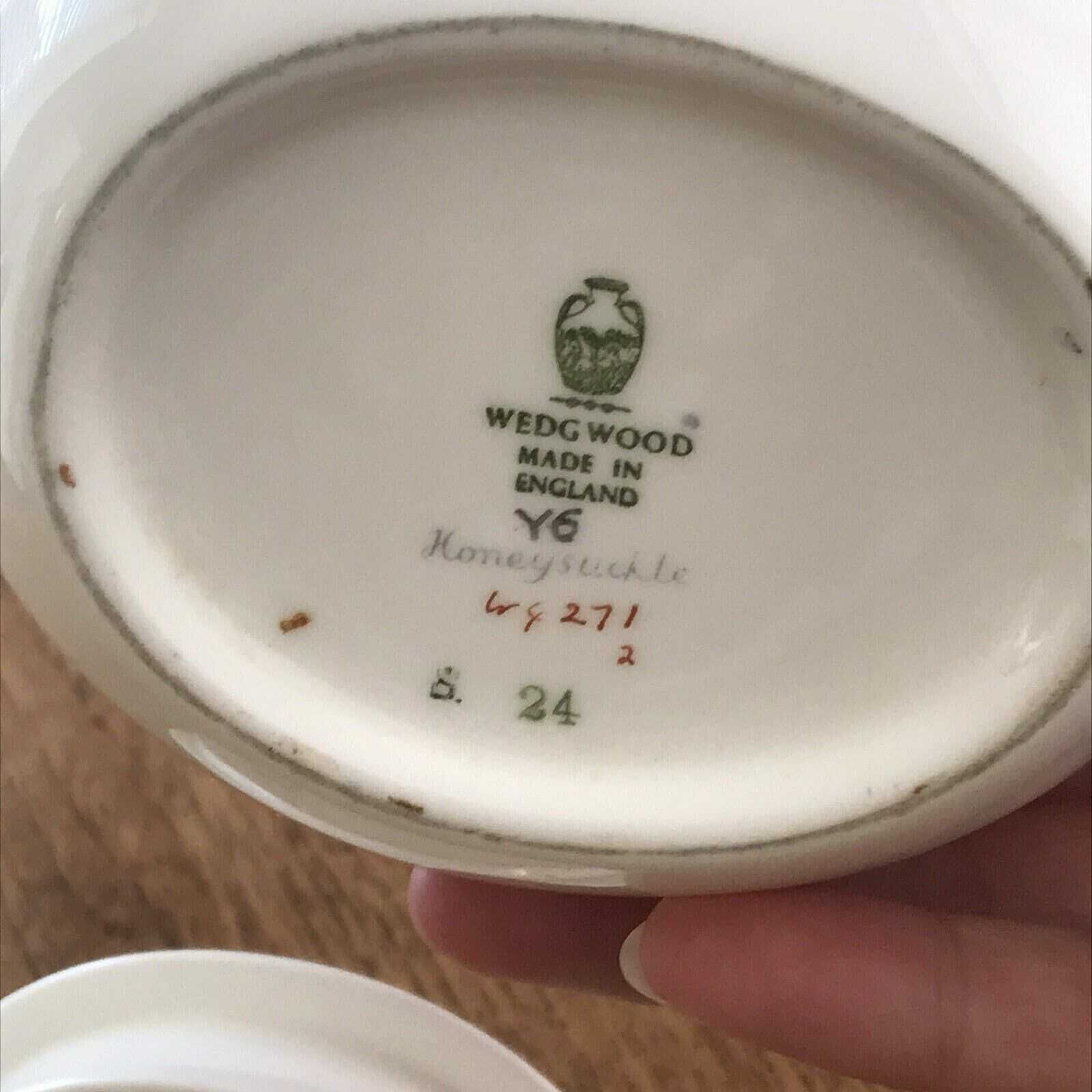 photo for sale Wedgwood Honeysuckle Grey Coffee Espresso Set Pot Jug 4 X Cups & Saucers 50s