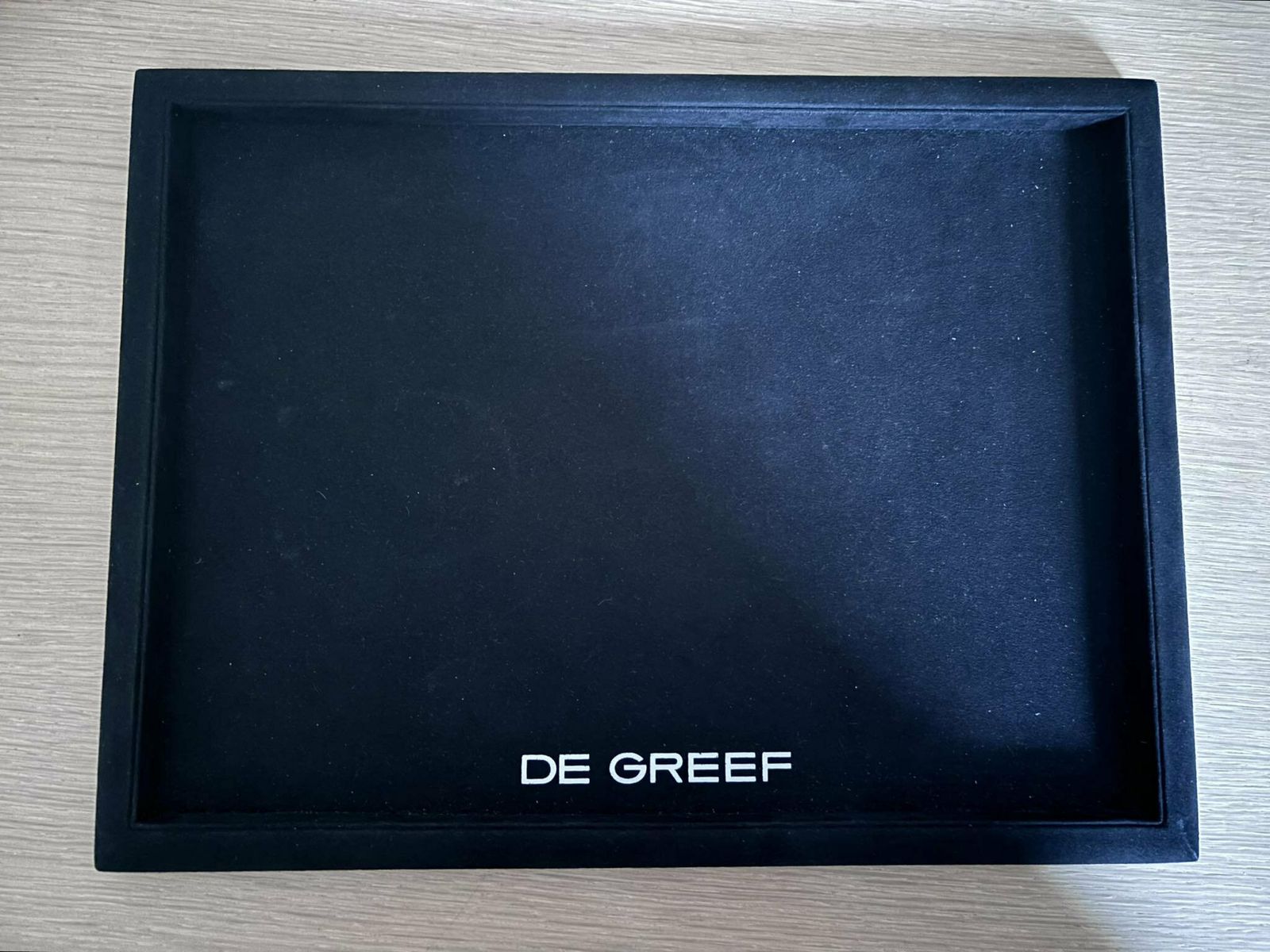 Display Tray Counter Tray Pad Jewelry Watches Folding Black Suede Presentation Gift Decor Vanity Bathroom Decor Shop Decor Luxury photo for sale