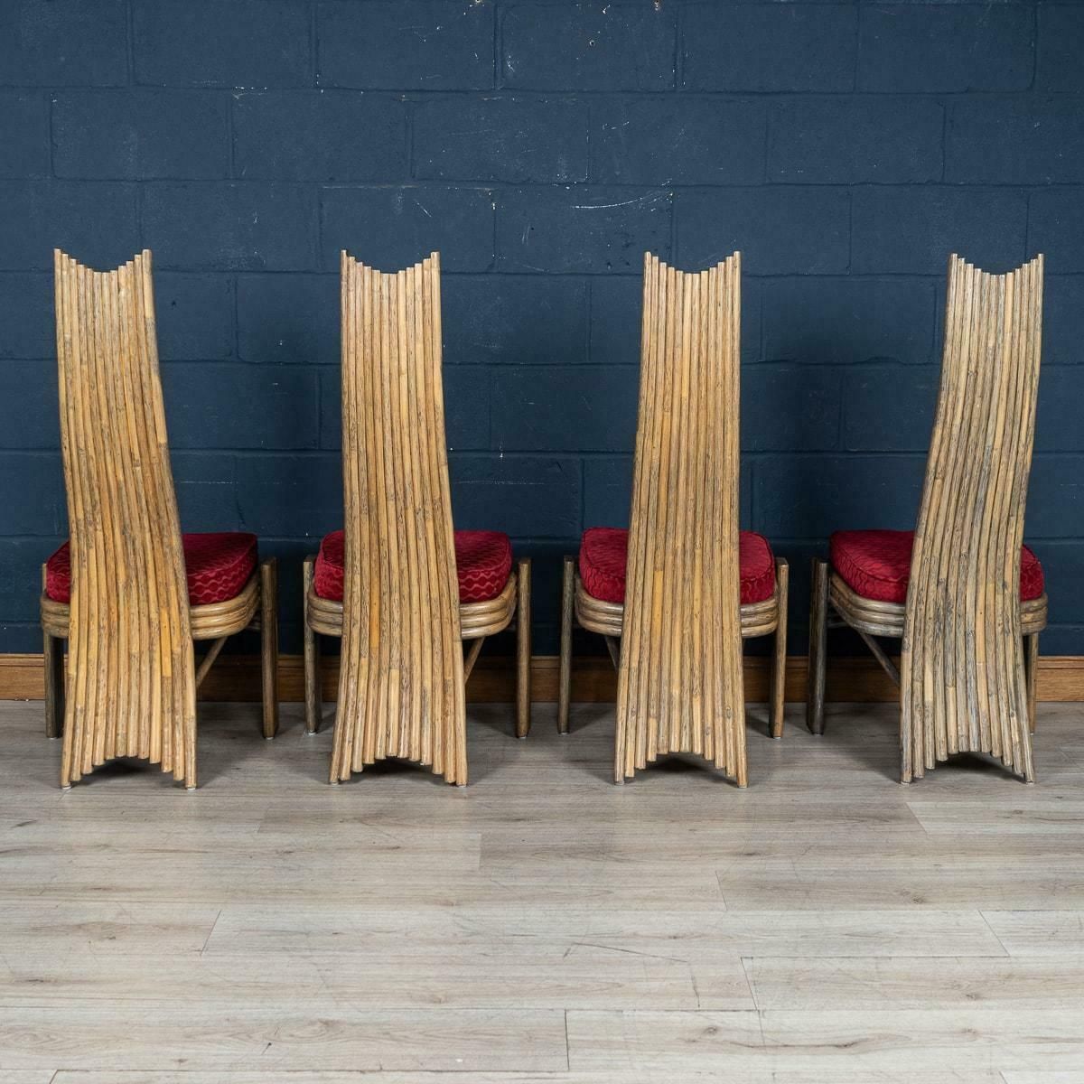 20th Century American Dining Table & Four Chairs By Mcguire photo vinterior