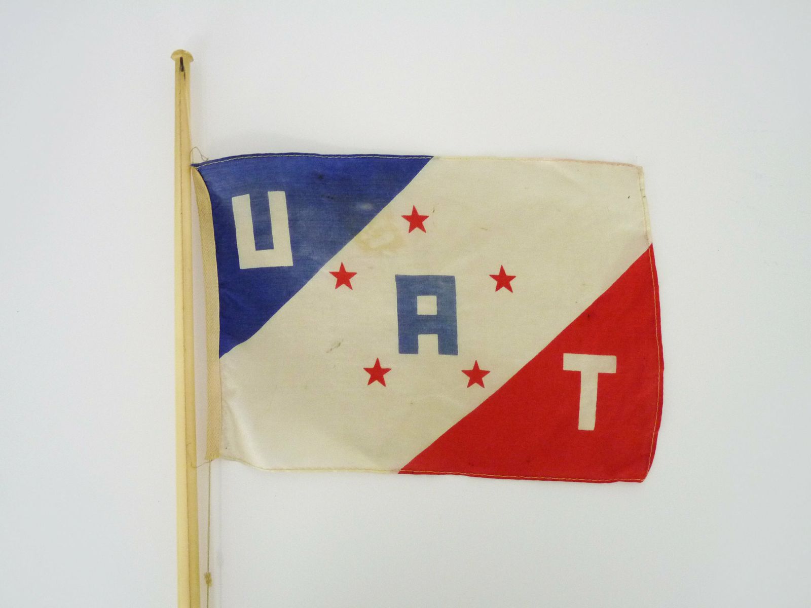 Rare Flag Pennant U.A.T Flag Airline Company photo furniture