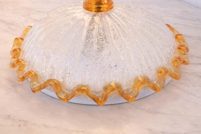 Charming Italian Orange Murano Glass Ceiling Fixture, Murano, 1960 photo 833.0