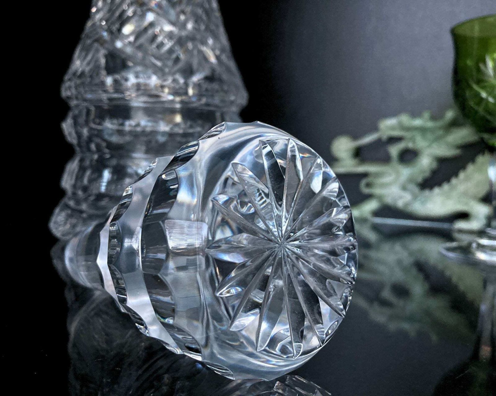 Xxl Crystal Decanter Vintage | Barware | One Of A Kind | Ca 1960 1980s photo for sale