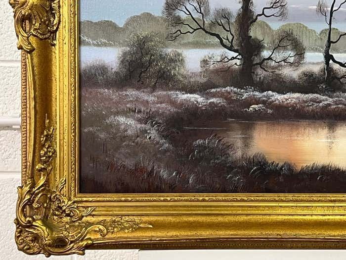 Wendy Reeves Winter Mist At A Farm In The English Countryside By 20th Century British Artist photo buy