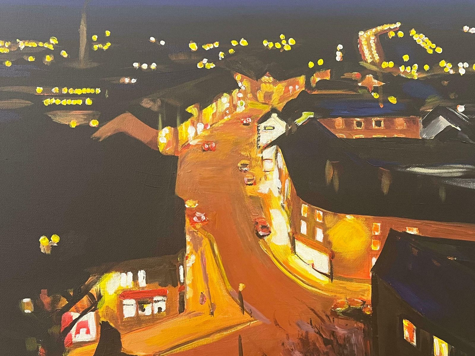 Art Angela Wakefield View From Clitheroe Castle In The Ribble Valley Of Lancashire By British Artist 2008 photo