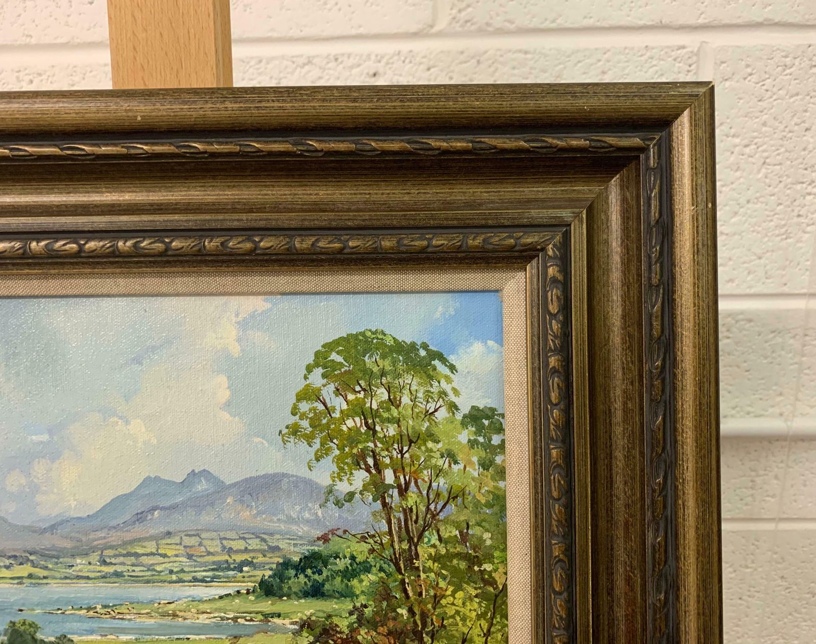 Denis Thornton Oil Painting Of Lough Island In County Down Ireland By Modern Irish Artist  1980 Circa photo vinterior