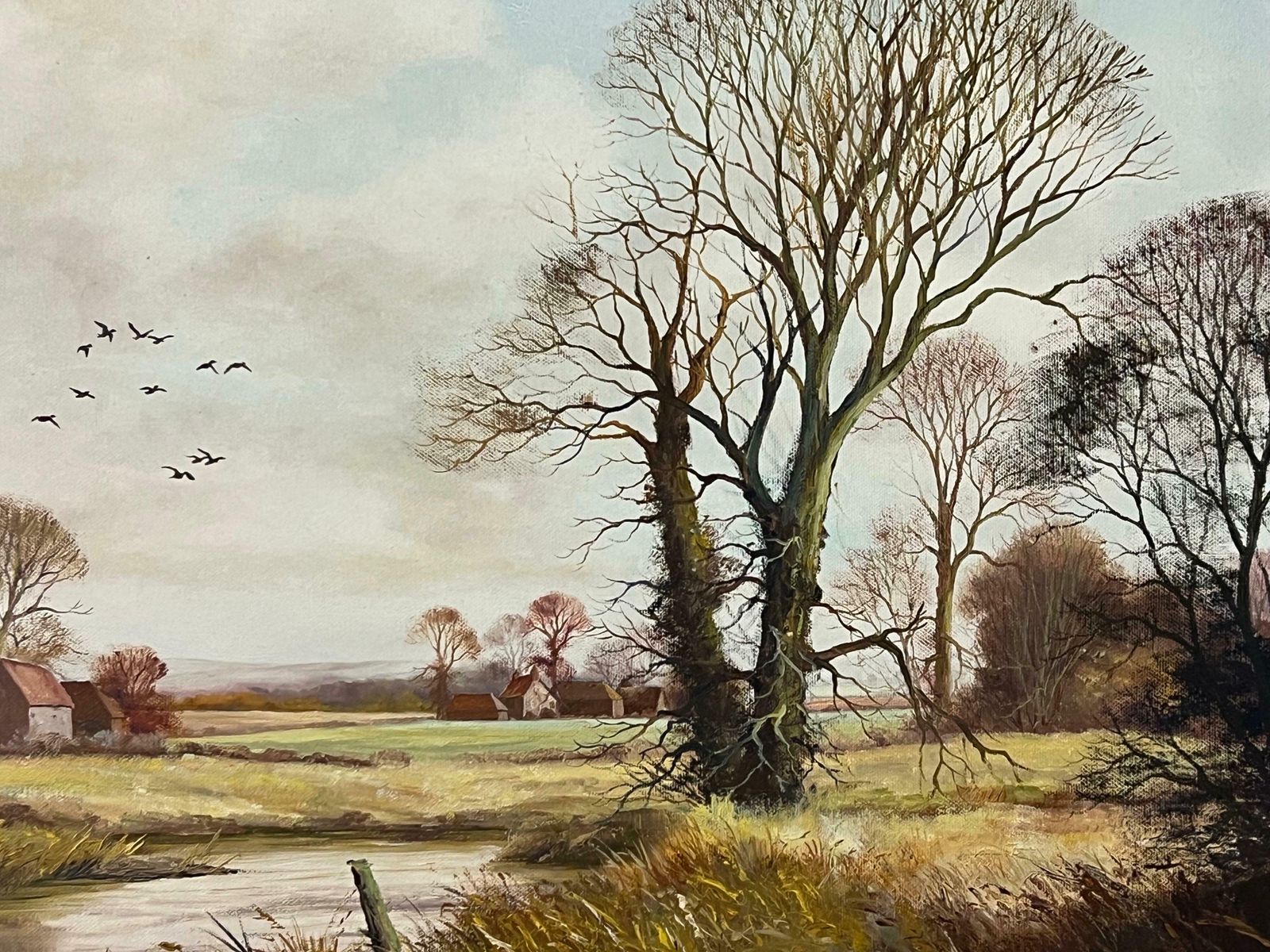 photo furniture Peter J Greenhill Oil Painting Of An English Country Landscape By 20th Century British Artist 1980 Circa