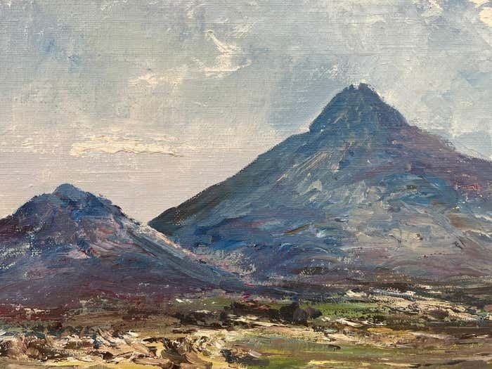 Denis Thornton Original Post War Oil Painting Of Stormy Day In Kerry Ireland By Irish Artist 1980 Circa photo vinterior