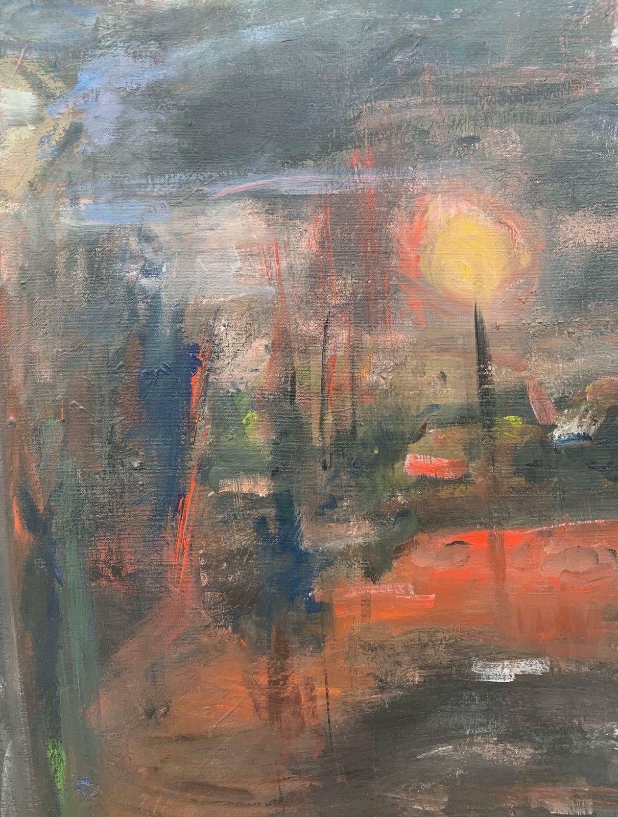Angela Wakefield Dark & Atmospheric Abstract Expressionist Art By Contemporary British Painter  1999 photo 65000.0