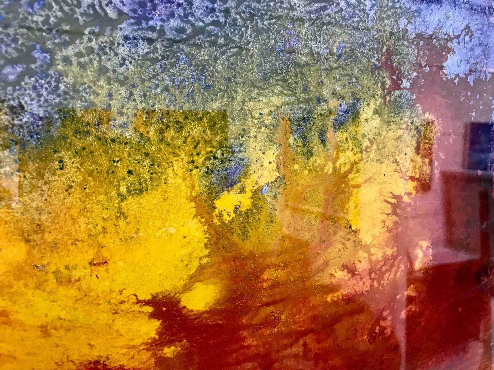 Margaret Francis Abstract 36 Colourful Painting From British Artist  1991 Circa photo for sale