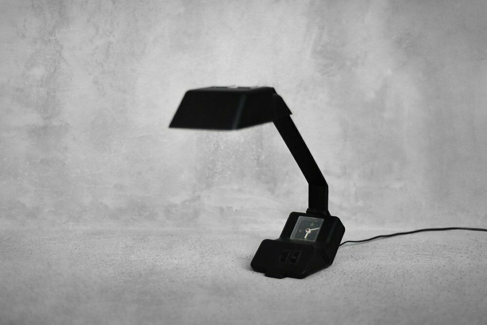 Polish Modern Desk Lamp With Clock By Wojciech Dybek For Polamp Pułtusk, 1987 photo buy