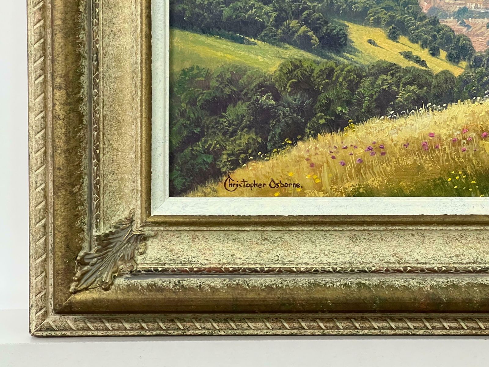 Christopher Osborne Elevated View Of A Sussex Town In The Countryside Of South England In Summer 2004 photo for sale
