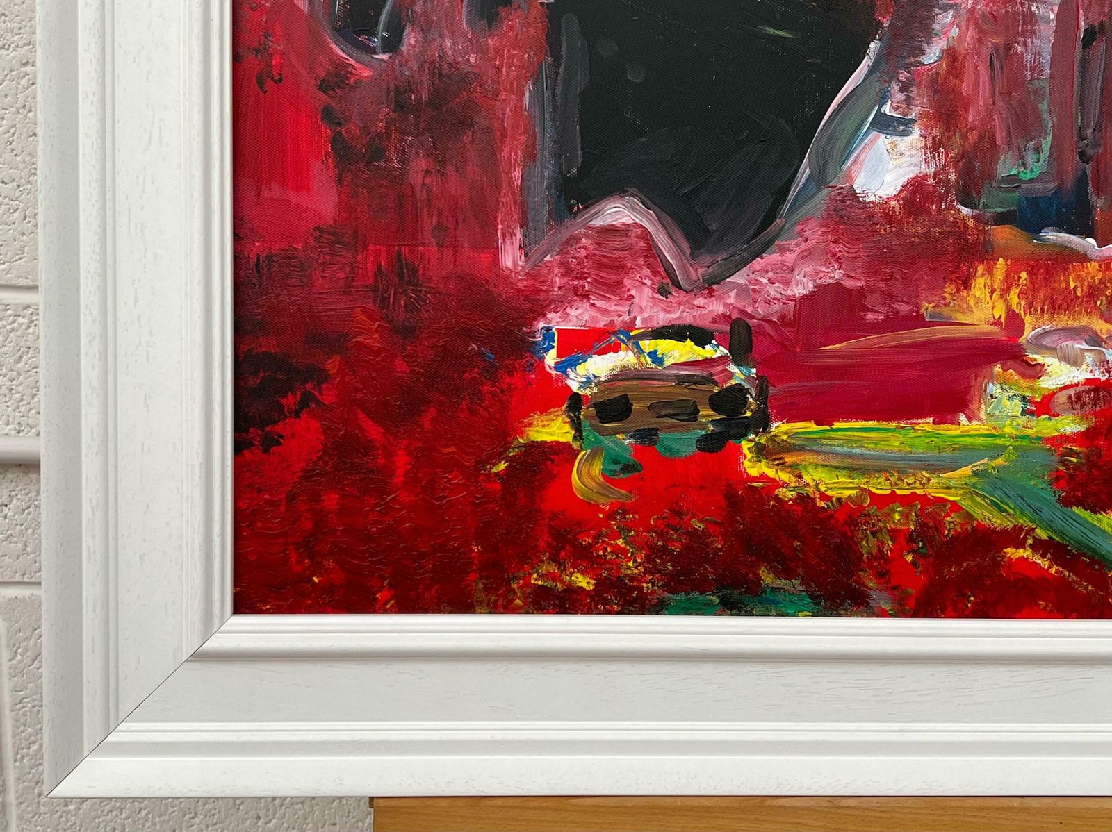 Angela Wakefield Psychedelic Abstract Landscape Painting Of Urban City Scene By British Artist 2005 photo buy